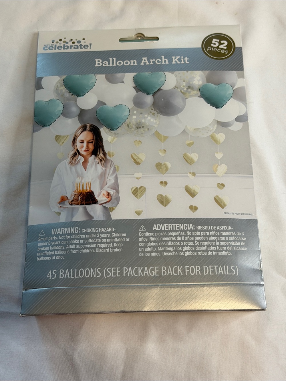 Balloon Arch Kit - Teal and Gold